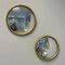Gold Round Convex Mirror Metal Frame Wall Decor Small Medium Sizes